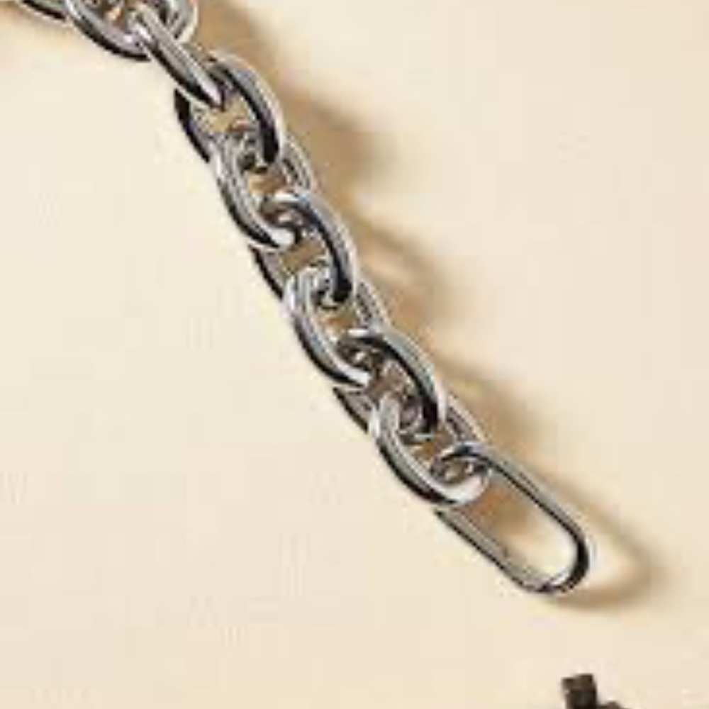 Clare V Shortie Strap Silver